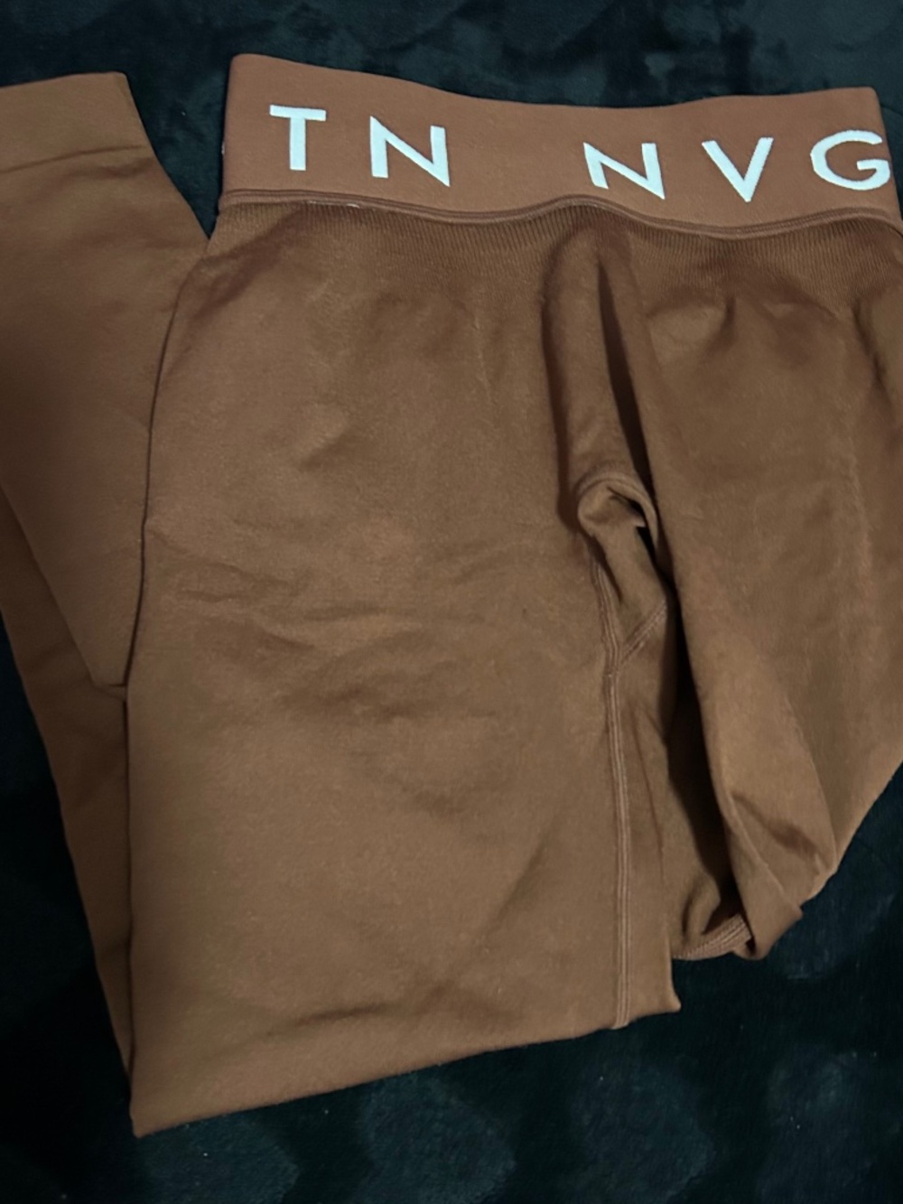 NVGTN Chocolate Sport Seamless Leggings Size Small
